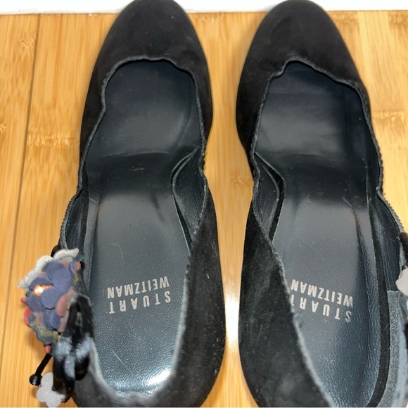 Stuart Weitzman Elegant Black Suede,Women's Heels Pumps , Size 10M, - Picture 4 of 10